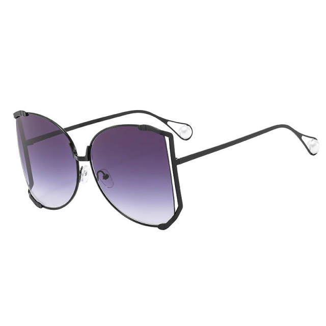 Oversized pearl bead women sunglasses
