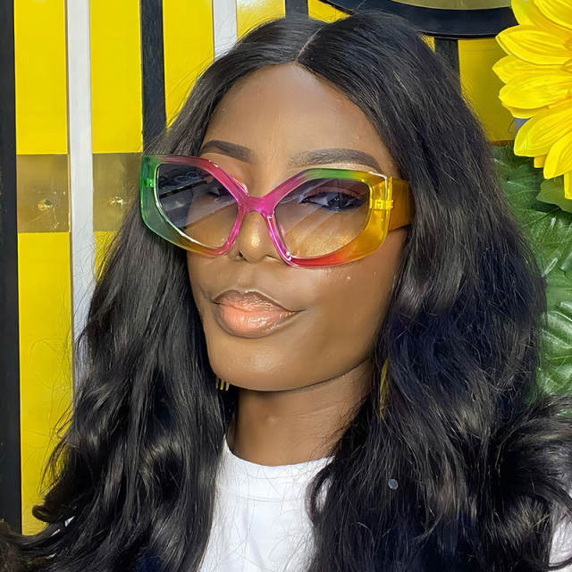 Personality unique shape frame sunglasses