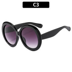 Occident fashion Oversize round shape sunglasses