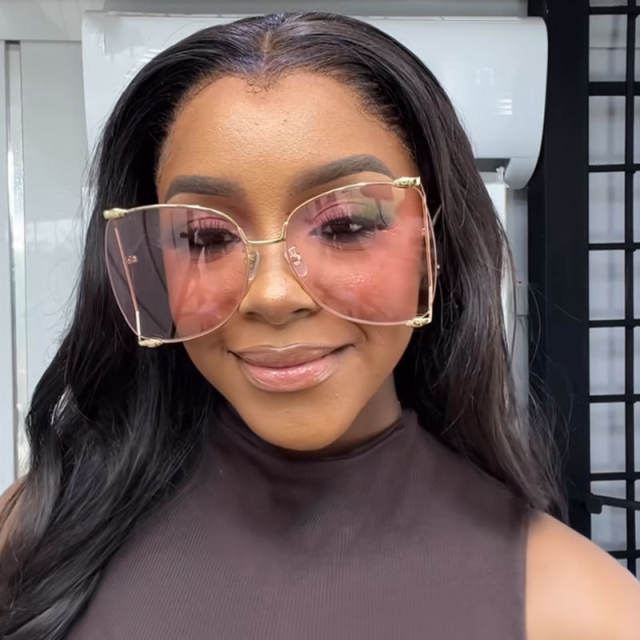 Oversized pearl bead women sunglasses