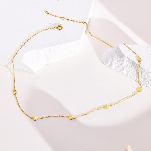 Dainty stainless steel choker necklace