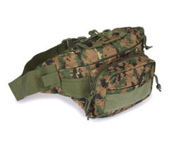 Outdoor camo pattern funny pack waist bag for men