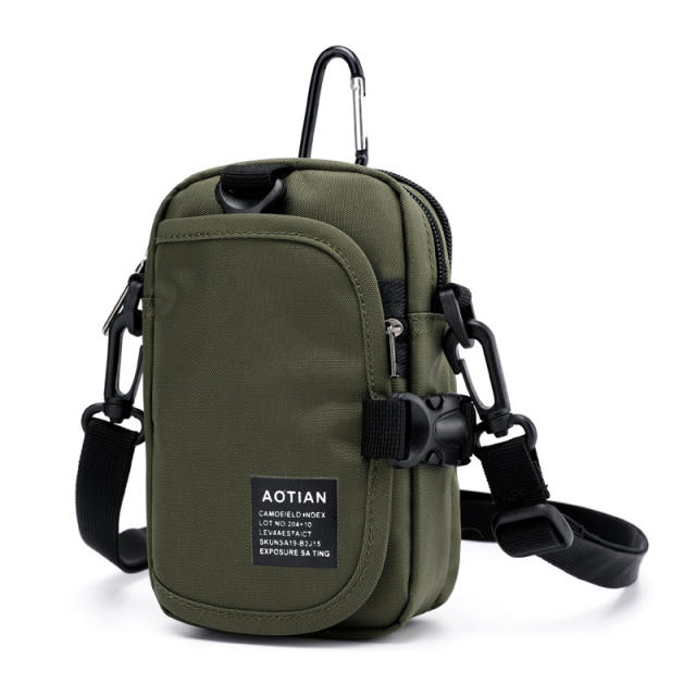 Multi function oxford cloth small size waist bag for men