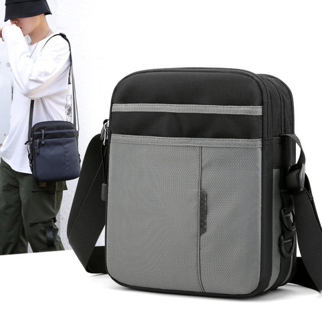 Summer super light oxford cloth small crossbody bag for men