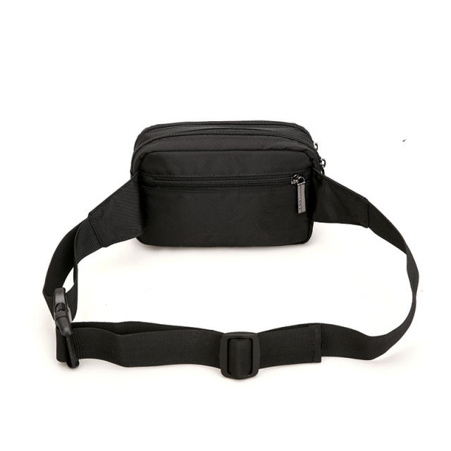 Nylon material multi layer funny pack waist bag for men women