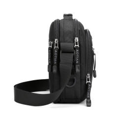 Korean fashion plain color small bag crossbody bag for men