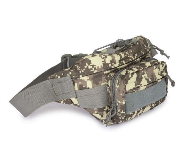 Outdoor camo pattern funny pack waist bag for men