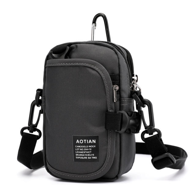 Multi function oxford cloth small size waist bag for men