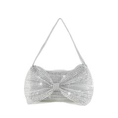 MINI size cute bow blingbling diamond evening bag clutch