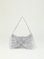 MINI size cute bow blingbling diamond evening bag clutch