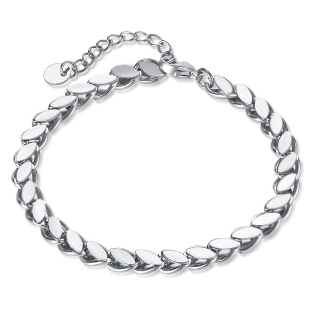 Easy match stainless steel chain bracelet for men