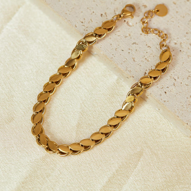 Easy match stainless steel chain bracelet for men