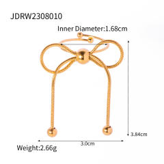 Hot sale bow series stainless steel necklace earrings set