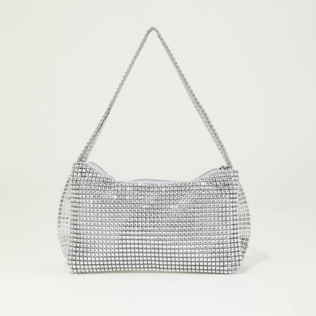 MINI size cute bow blingbling diamond evening bag clutch