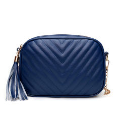 Elegant PU leather colorful quilted chain bag crossbody bag