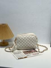 Korean fashion popular quilted tassel zipper chain bag crossbody bag