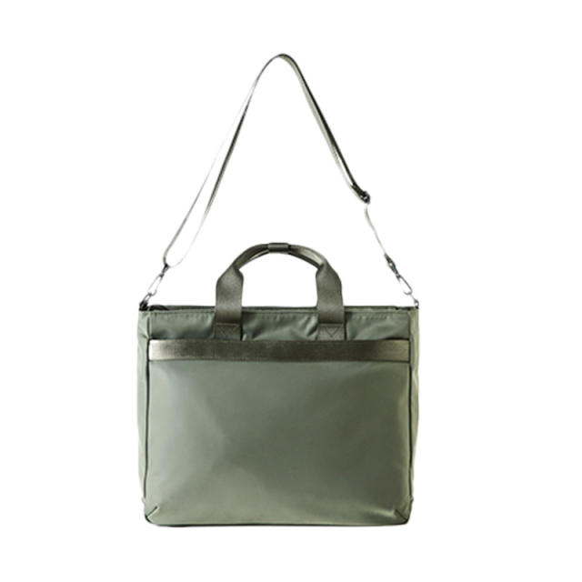 Concise plain color oxford cloth large capacity laptop bag crossbody bag