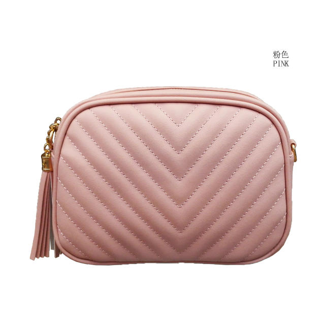Popular PU leather quilted chain bag crossbody bag