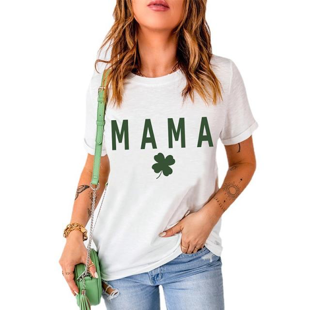 Popular mama letter print hot sale t shirt
