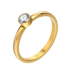 Concise delidate diamond stainless steel rings
