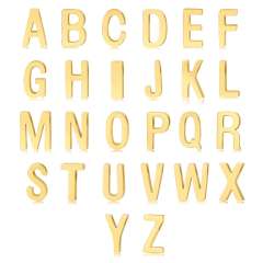 Dainty two layer initial letter stainless steel anklet