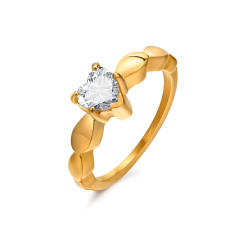 Concise delidate diamond stainless steel rings