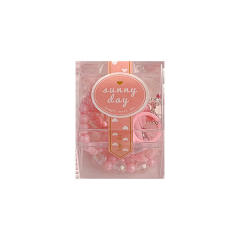 Super cute pink color jelly bead jewelry set for kids