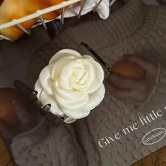 Sweet small size fabric flower hair claw clips