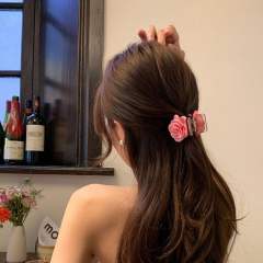 Sweet small size fabric flower hair claw clips