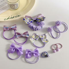 Cute candy color hair ties set for kids