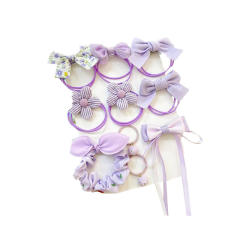 Cute candy color hair ties set for kids