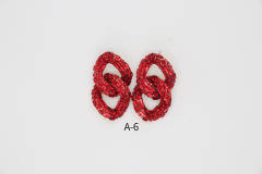 Luxury full of colorful glass crystal chain earrings