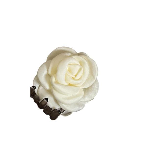 Sweet small size fabric flower hair claw clips