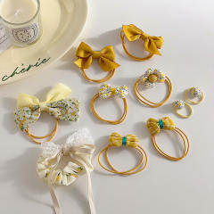 Cute candy color hair ties set for kids