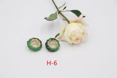 Chunky full of colorful glass crystal circle earrings