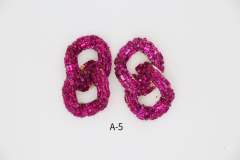 Luxury full of colorful glass crystal chain earrings