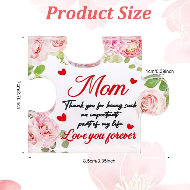 Clear acrylic mother's day gift desktop decoration