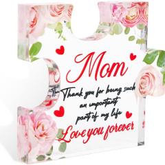 Clear acrylic mother's day gift desktop decoration