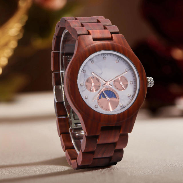 Classic easy match quartz watch wooden watch for men women