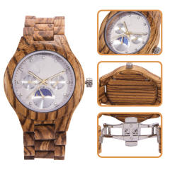 Classic easy match quartz watch wooden watch for men women