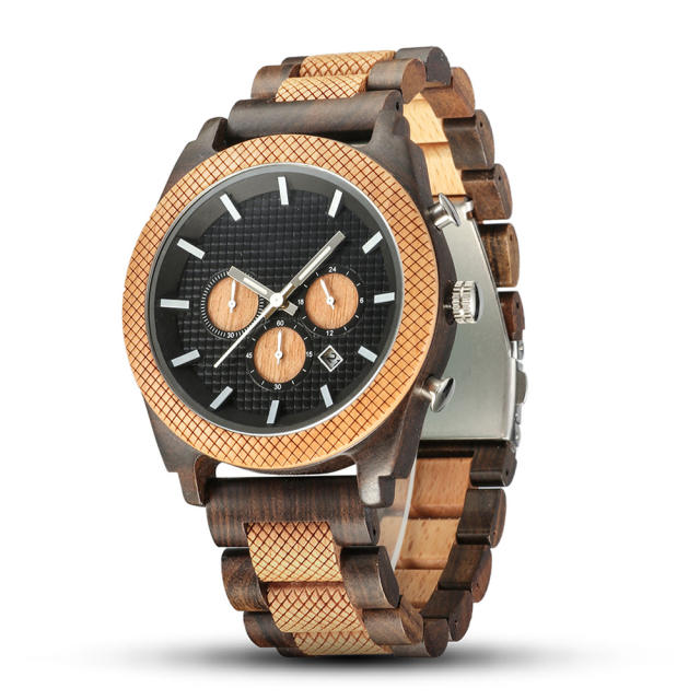 Popular easy amtch wooden watch quartz watch for men