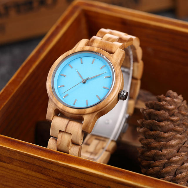 Casual popular natural wooden watch for women