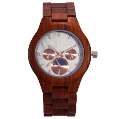 Classic easy match quartz watch wooden watch for men women
