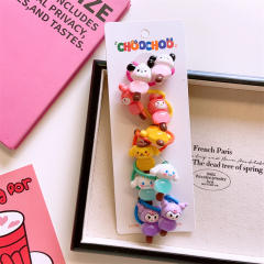 5 pair cute cartoon colorlful hair ties for kids