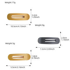 Large size easy match duckbill hair clips for washing face