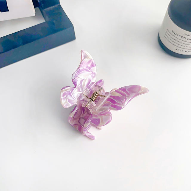 5.5CM super pretty hot sale butterfly samll hair claw clips