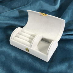 Cute portable velvet jewelry box travel jewelry box