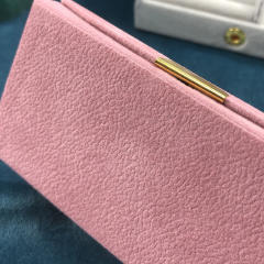 Cute portable velvet jewelry box travel jewelry box