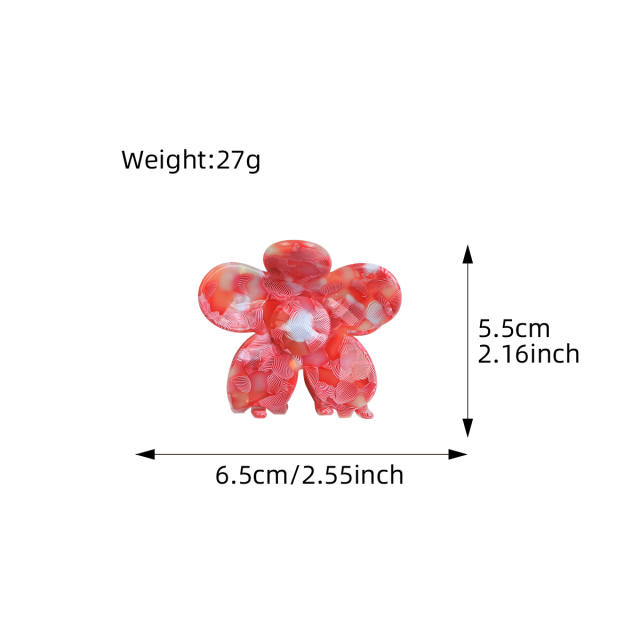 6.8CM spring summer new design gorgeous flower hair claw clips