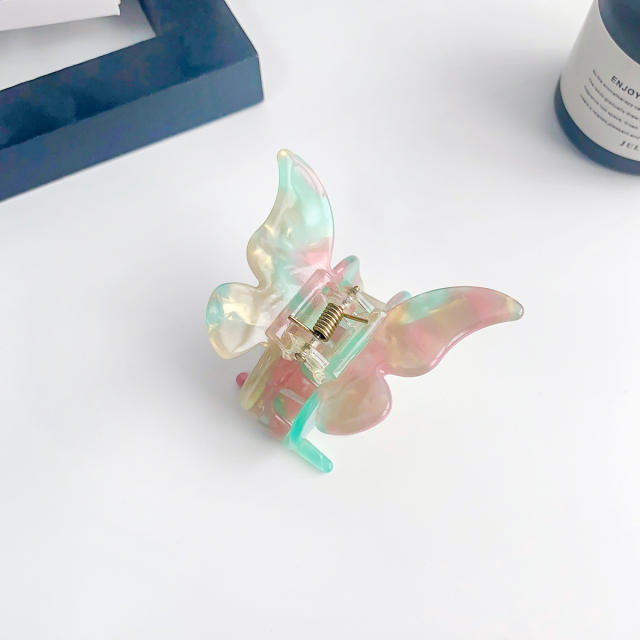 5.5CM super pretty hot sale butterfly samll hair claw clips